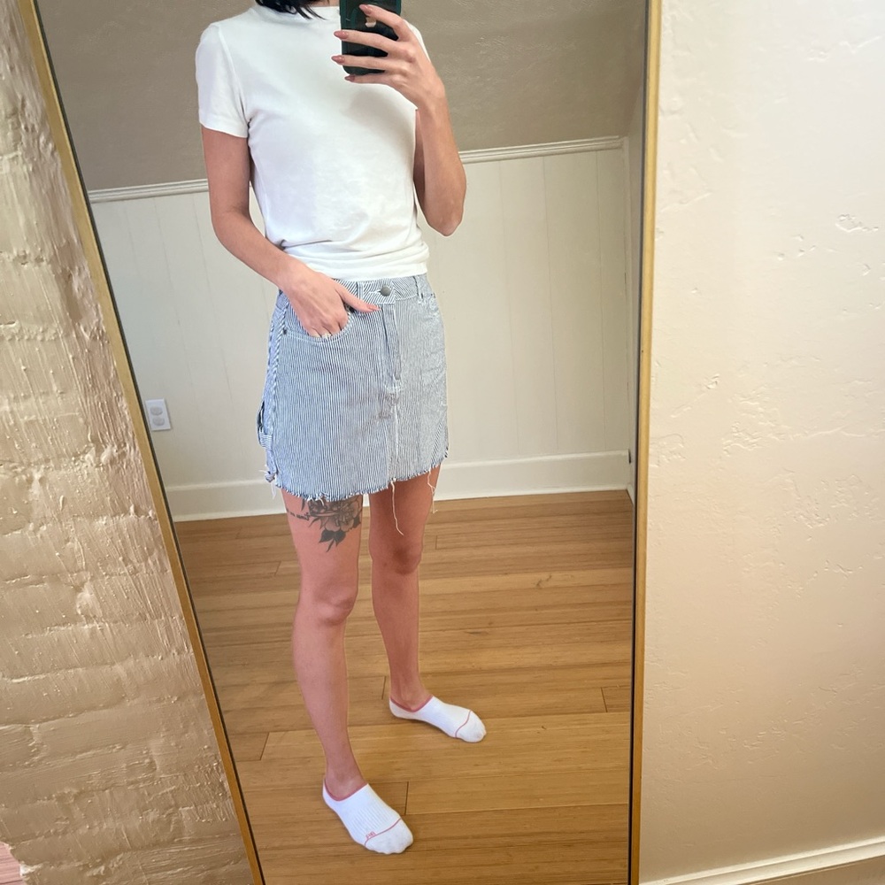 RVCA Blue Denim Skirt